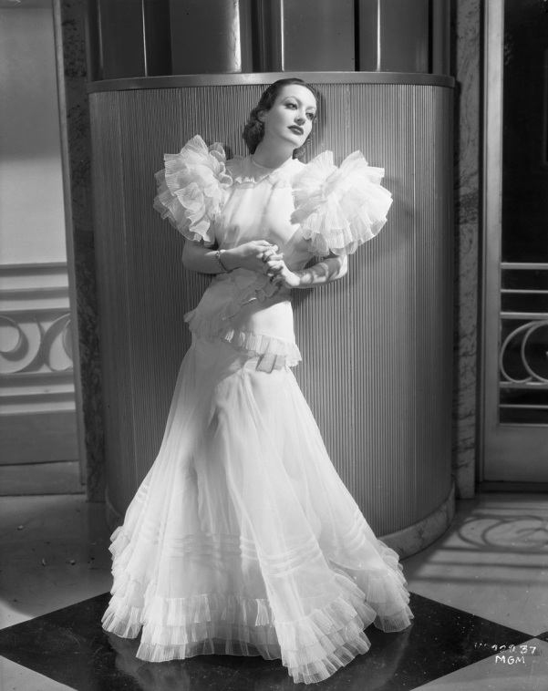 Joan Crawford in the famous dress from 'Letty Lynton' (1932)